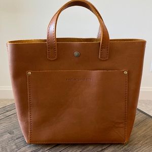 Portland Leather Goods mini crossbody in Honey